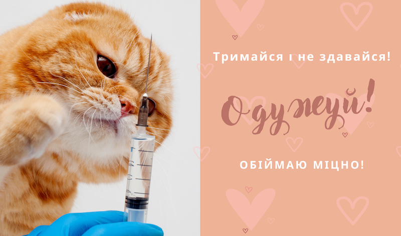 Не хворій, одужуй: картинки та листівки українською мовою для підтримки